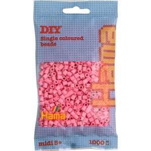 1,000 Pink Midi Hama Beads