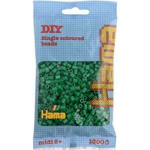 1,000 Green Midi Hama Beads