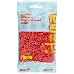 1,000 Cherry Red Midi Hama Beads