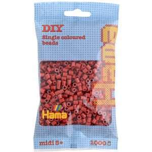 1,000 Reddish Brown Midi Hama Beads
