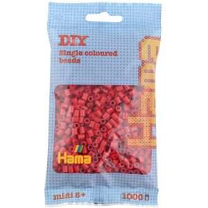 1,000 Dark Red Midi Hama Beads