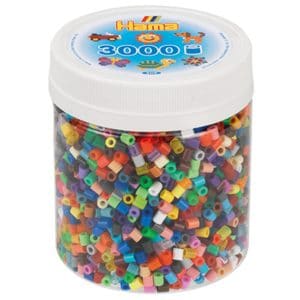 3,000 Everything Mix Midi Hama Beads Tub
