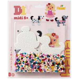 Girl & Dog Midi Hama Beads Pack